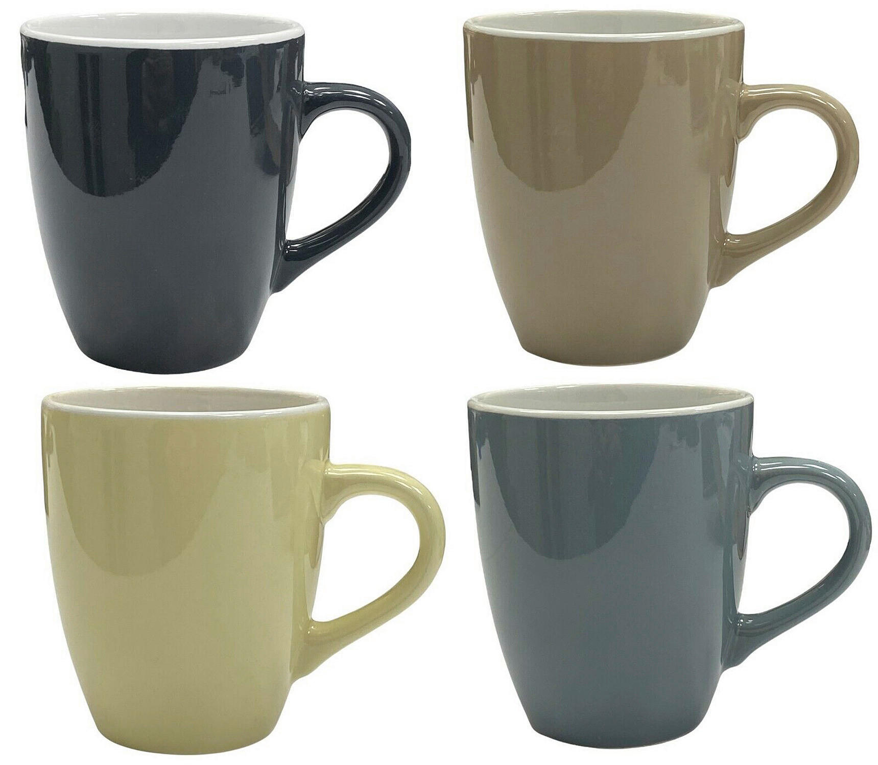Kaffeebecher 4er Set multicolor Keramik 4 tlg. Kaffeebecher_4erSet - multicolor