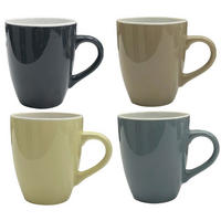 Kaffeebecher 4er Set multicolor Keramik 4 tlg. Kaffeebecher_4erSet - multicolor