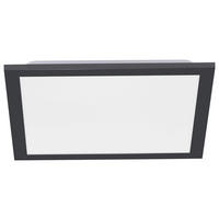 Just Light LED-Deckenpanel FLAT 14754-18 weiß schwarz Metall Kunststoff B/H/T: ca. 29,5x6,5x29,5 cm 1 Brennstellen FLAT - weiß/schwarz (29,50/6,50/29,50cm) - Just Light