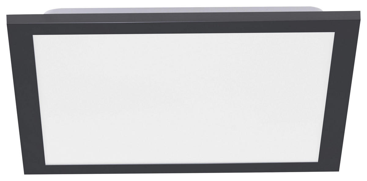 Just Light LED-Deckenpanel FLAT 14754-18 weiß schwarz Metall Kunststoff B/H/T: ca. 29,5x6,5x29,5 cm 1 Brennstellen FLAT - weiß/schwarz (29,50/6,50/29,50cm) - Just Light
