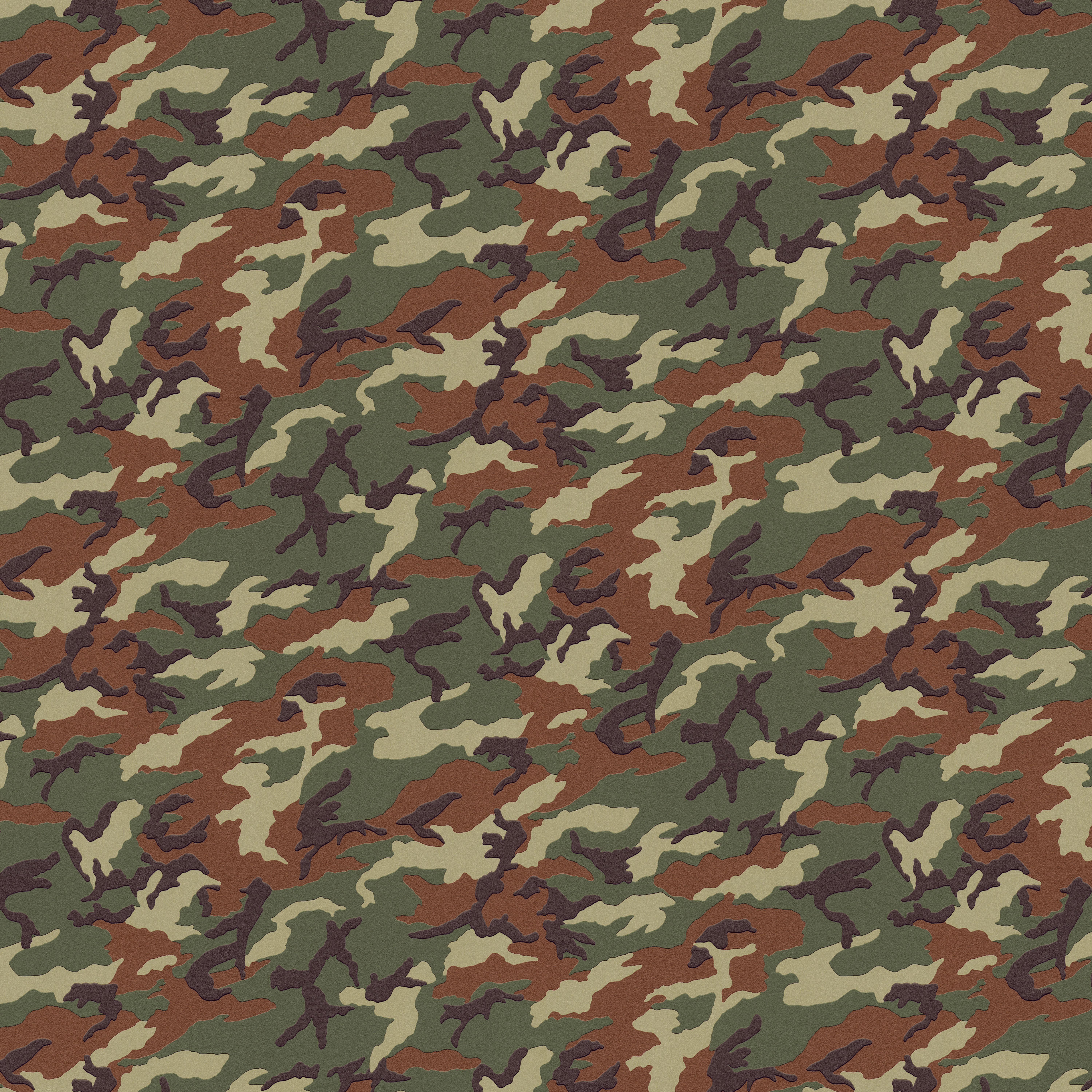 Vliestapete Camouflage Grün B/l: Ca. 53x1005 Cm Vliestapete_36940-6 - braun/grün (53,00/1005,00cm)