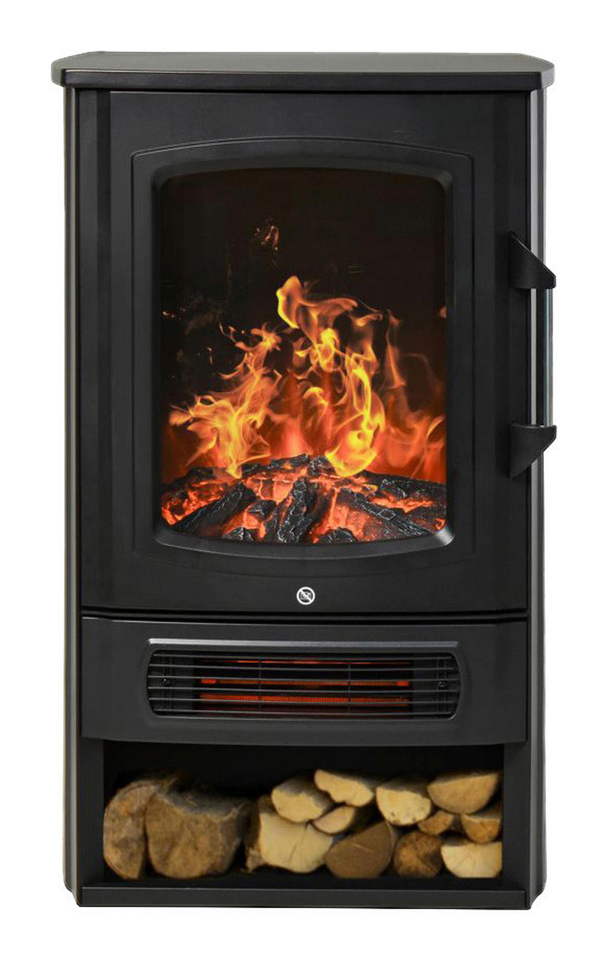 HOMCOM Elektrokamin 820-178 schwarz B/H/T: ca. 44,5x74x32,1 cm Elektrokamin MH820-178 - schwarz (44,50/74,00/32,10cm) - HOMCOM