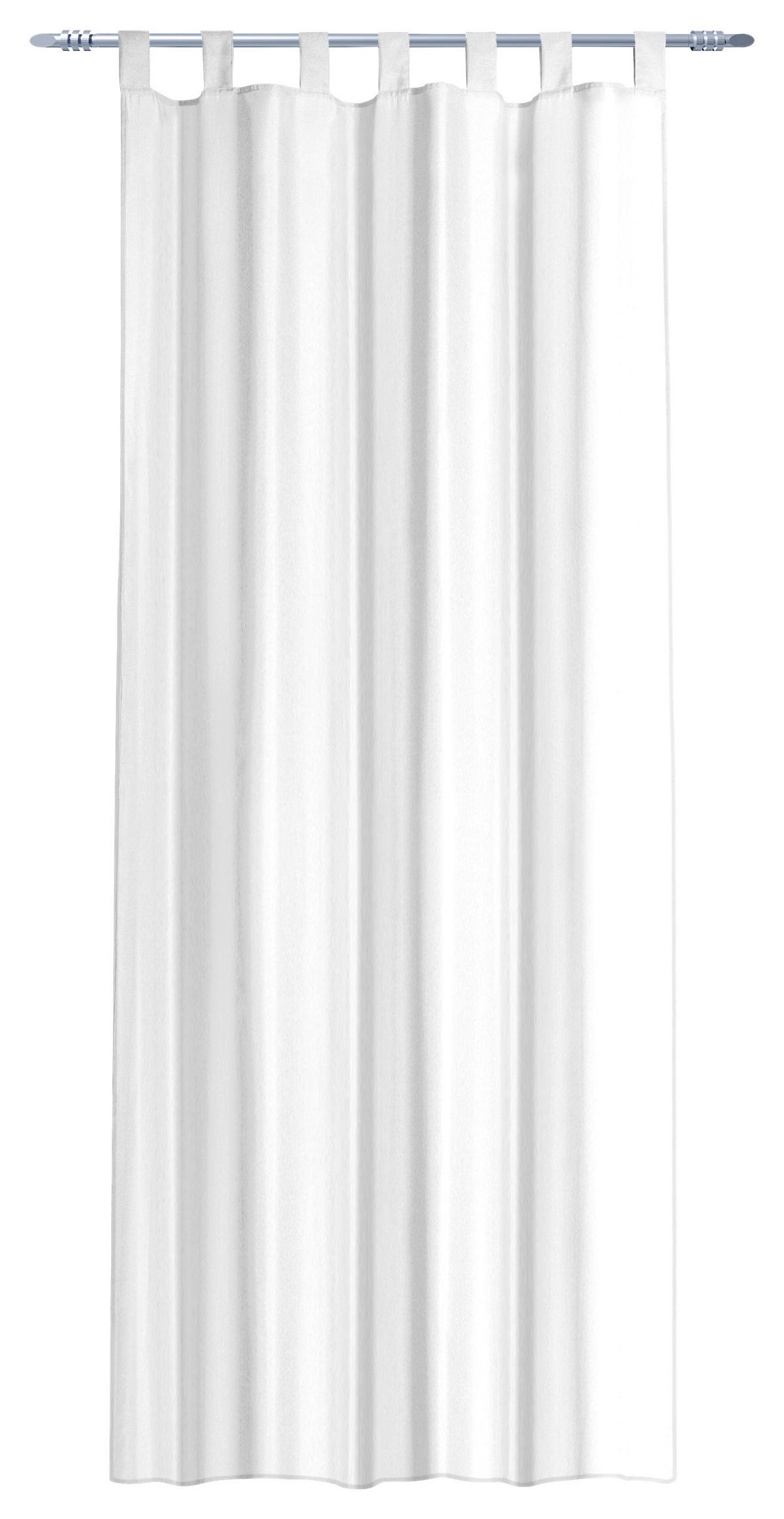 POCOline Schlaufenvorhang Silk weiß B/L: ca. 140x225 cm Silk - weiß (140,00/225,00cm) - POCOline