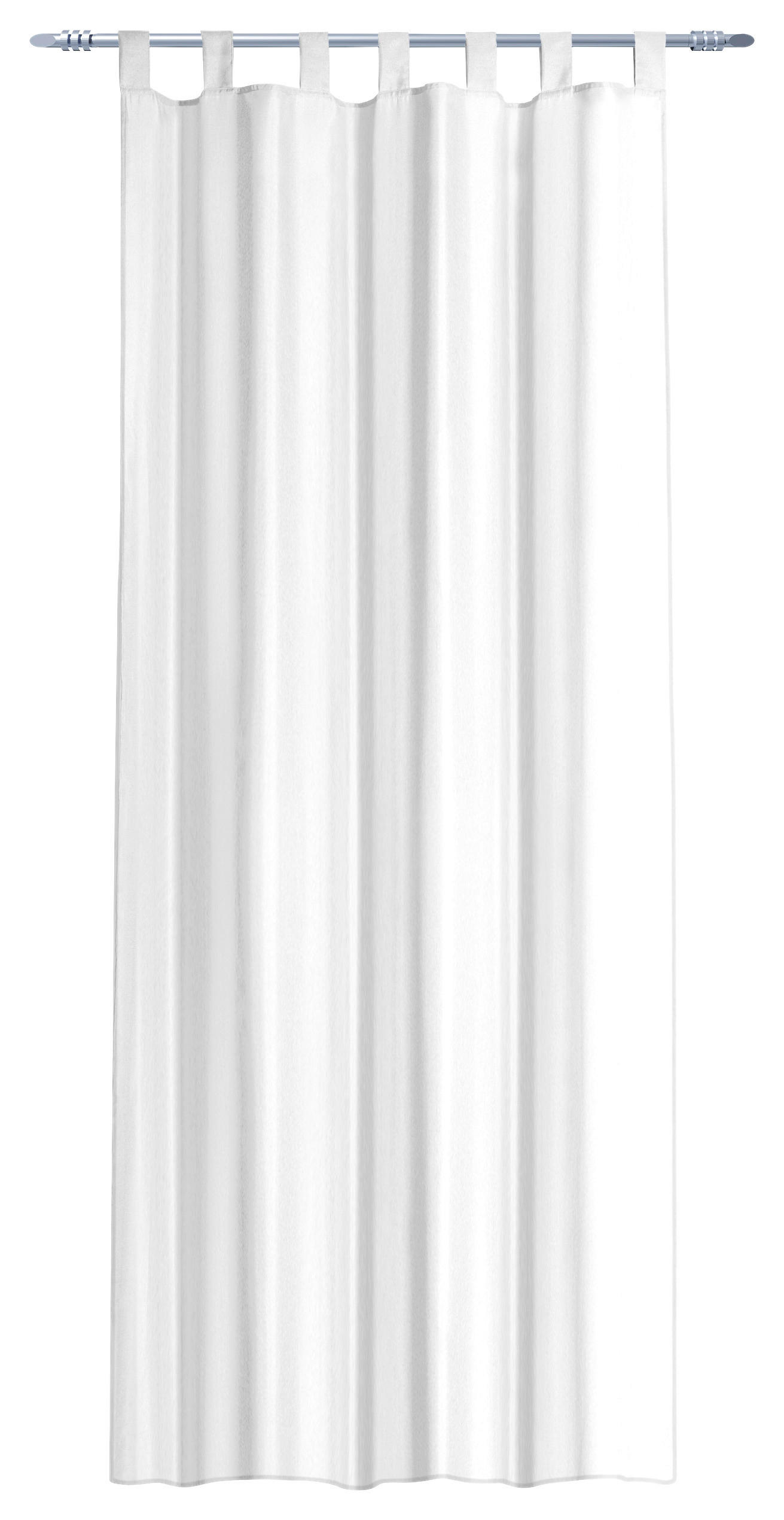 Thumbnail - POCOline Schlaufenvorhang Silk weiß B/L: ca. 140x225 cm