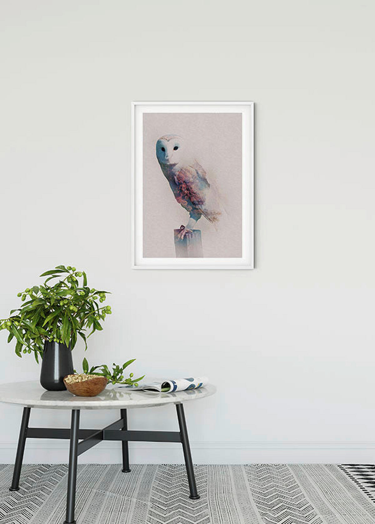 Komar Poster Animals Forest Owl Eule B/L: ca. 50x70 cm Animals Forest Owl - (50,00/70,00cm) - Komar
