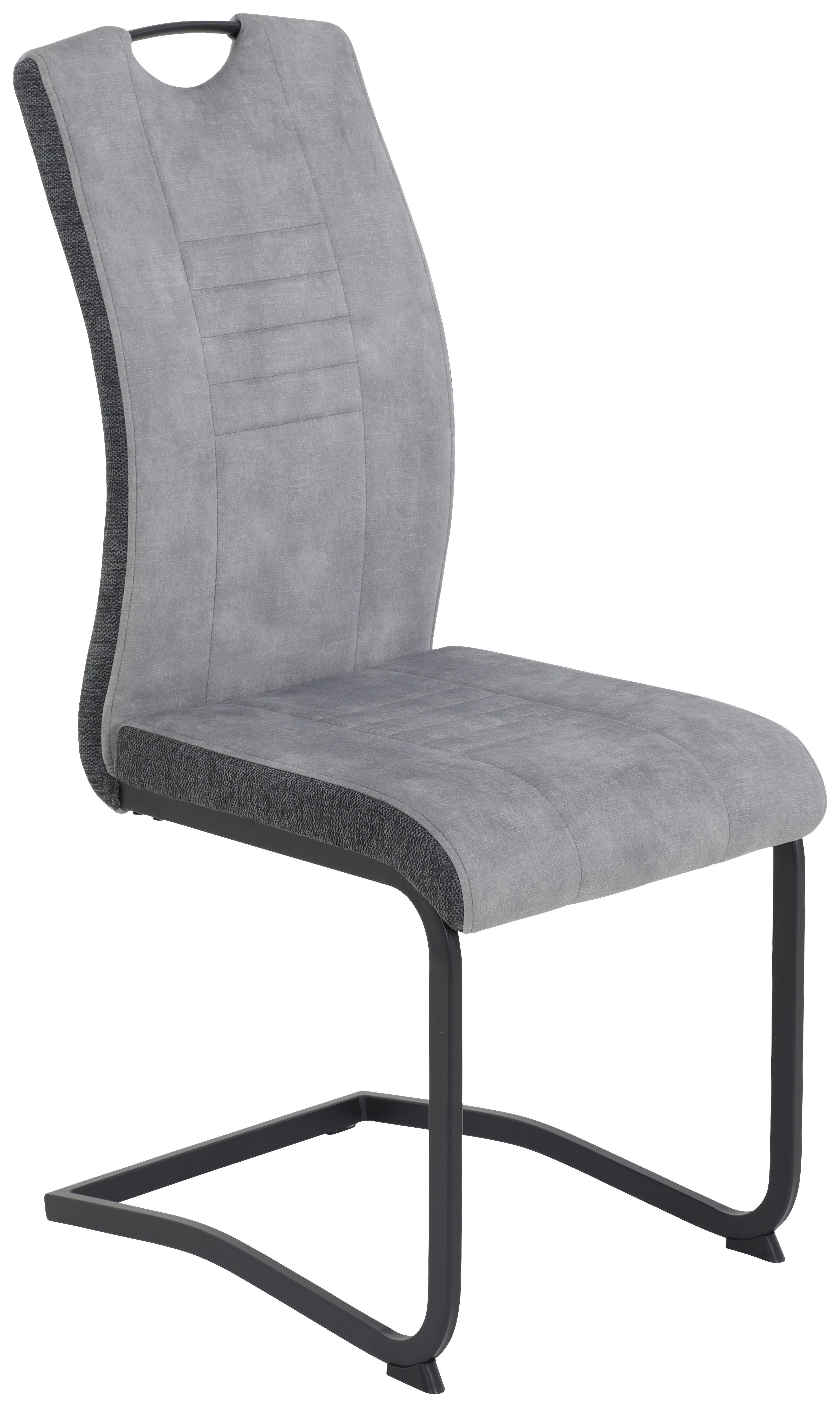 Schwingstuhl Riga, 4er-Set hellgrau anthrazit B/H/T: ca. 44x100x60 cm Riga, 4er-Set - hellgrau/anthrazit (44,00/100,00/60,00cm) - Hela
