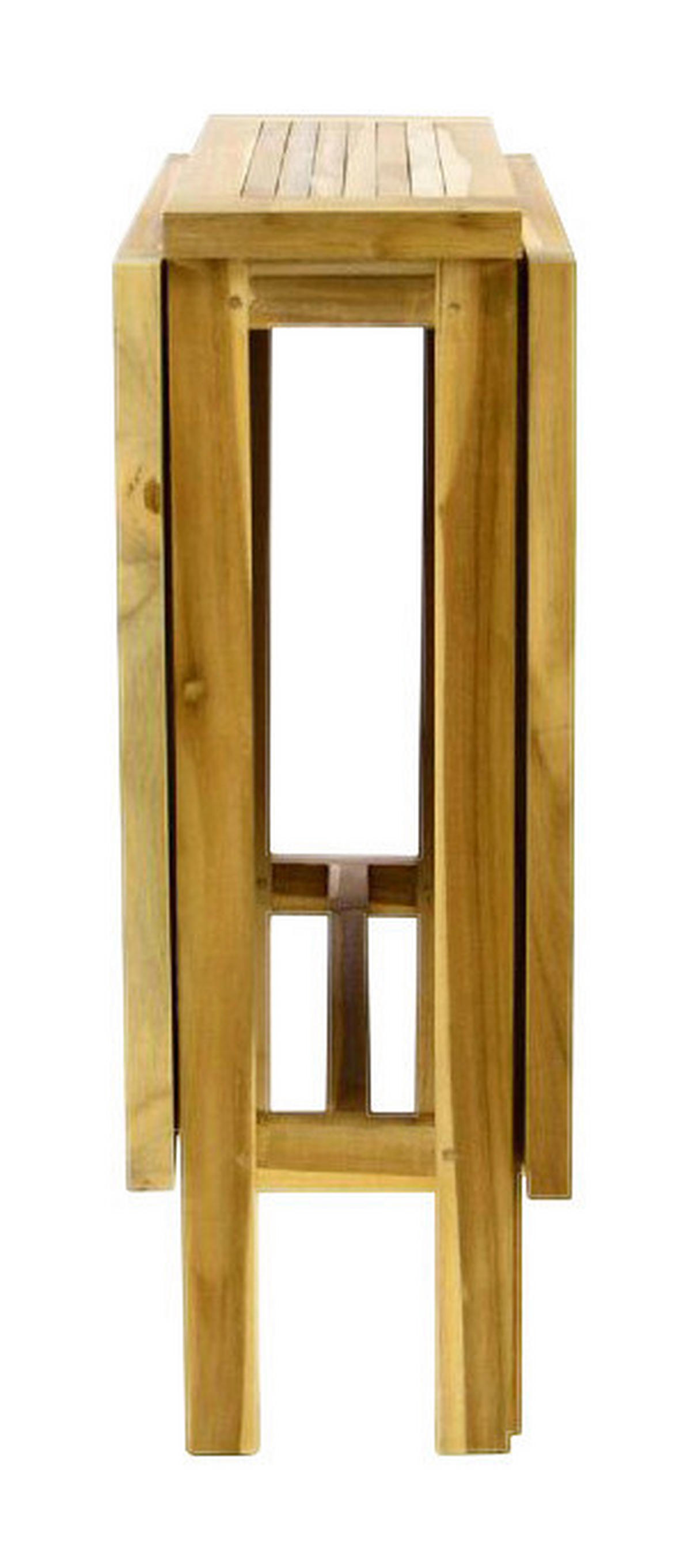 VCM Balkontisch braun Teakholz B/H/L: ca. 65x75x25 cm Balkontisch - braun (25,00/65,00/75,00cm) - VCM