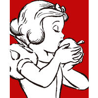 Komar Poster Snow White Apple Bite - red Disney B/L: ca. 40x50 cm Snow White Apple Bite - red - (40,00/50,00cm) - Komar