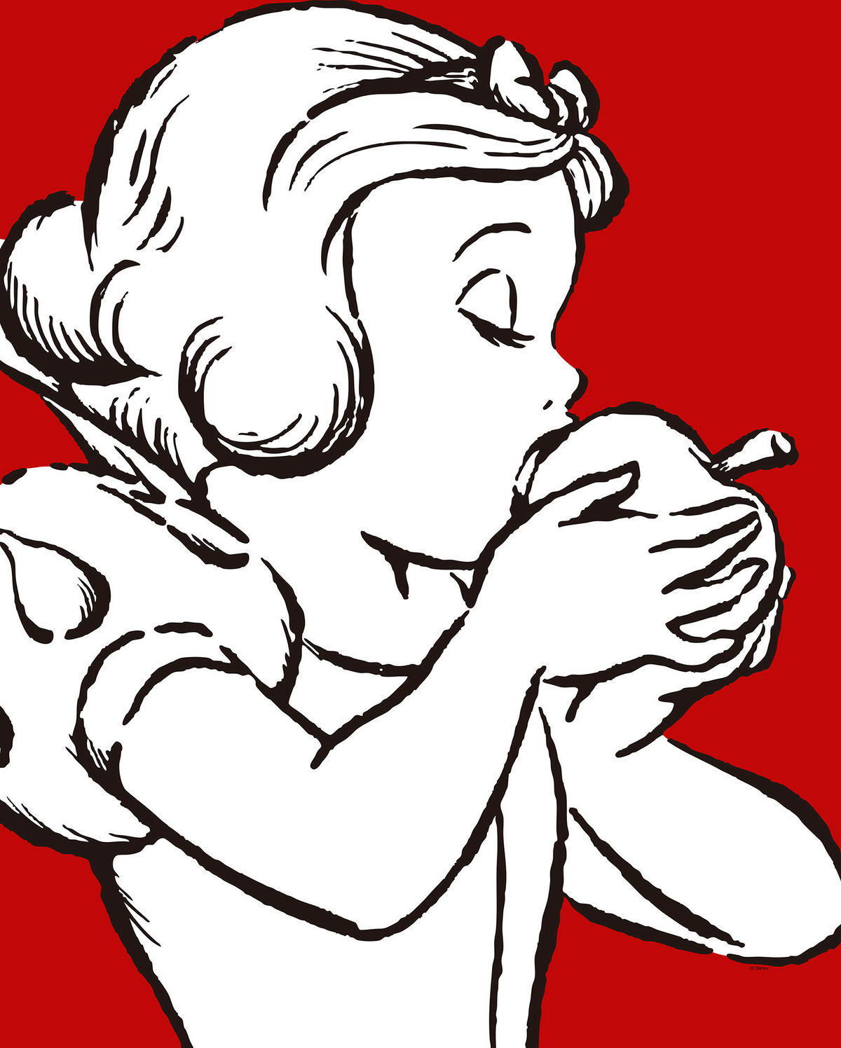 Komar Poster Snow White Apple Bite - red Disney B/L: ca. 40x50 cm Snow White Apple Bite - red - (40,00/50,00cm) - Komar