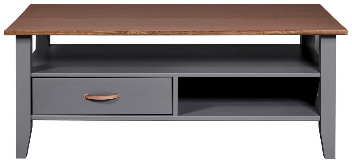 Couchtisch LUZERNA grau lackiert B/H/L: ca. 45x60x115 cm LUZERNA - grau (115,00/45,00/60,00cm) - Inter Link