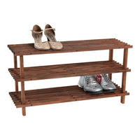 Kesper Schuhregal natur Holz B/H/L: ca. 26x52x54 cm Schuhregal_3stöckig - natur (54,00/26,00/52,00cm) - Kesper