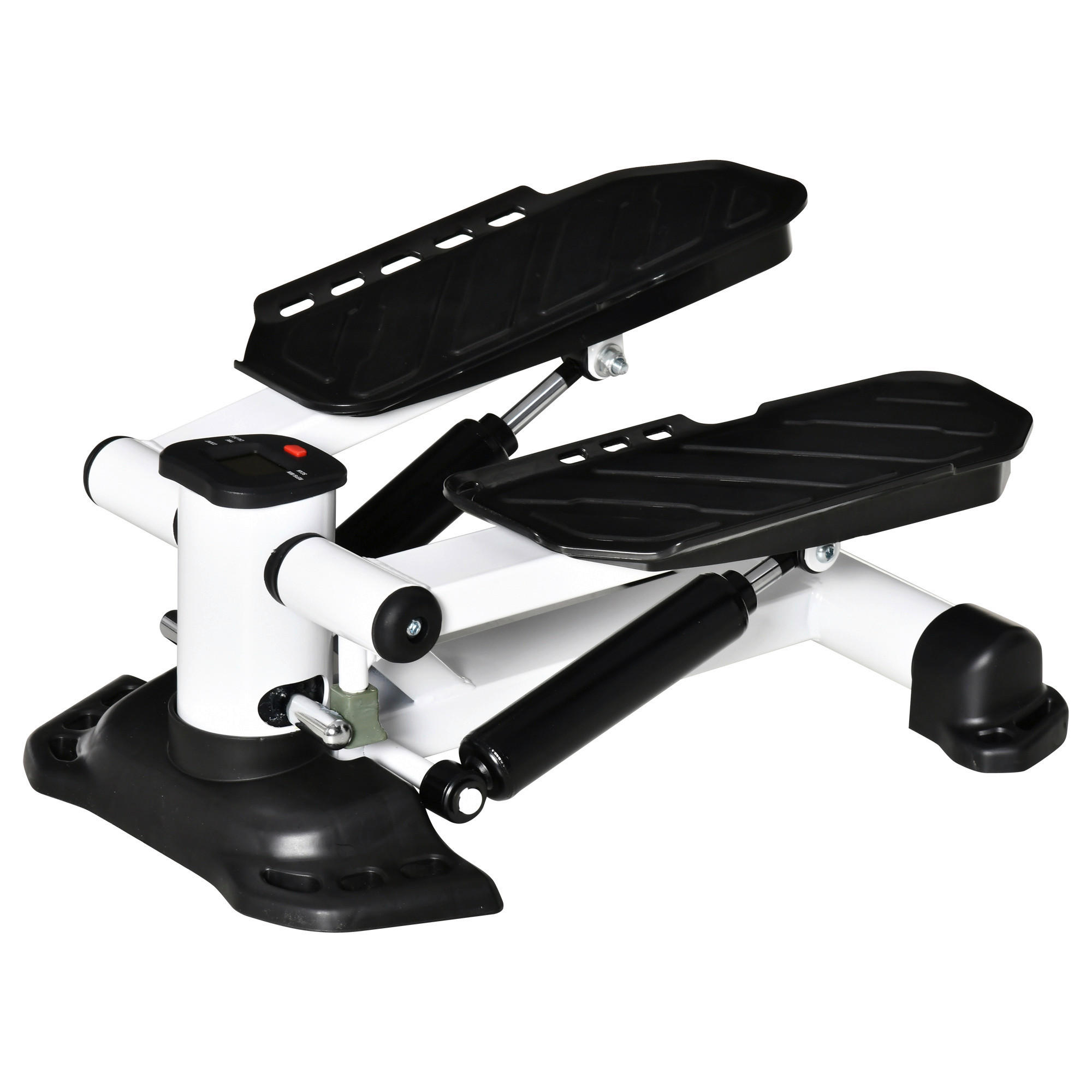 HOMCOM Fitness-Zubehör schwarz Polypropylen B/H/L: ca. 34x48x21 cm Mini_Stepper - weiß/schwarz (21,00/34,00/48,00cm) - HOMCOM