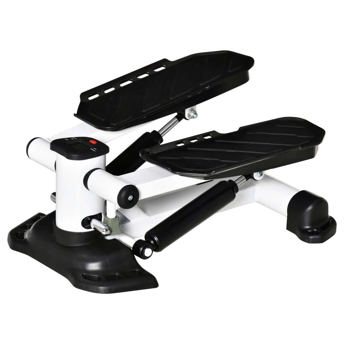 HOMCOM Fitness-Zubehör schwarz Polypropylen B/H/L: ca. 34x48x21 cm Mini_Stepper - weiß/schwarz (21,00/34,00/48,00cm) - HOMCOM