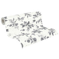 A.S.Creation Vliestapete grau weiß schwarz B/H/D: ca. 53x1005x7,6 cm Vliestapete - weiß/schwarz (7,60/1005,00cm) - A.S.Creation