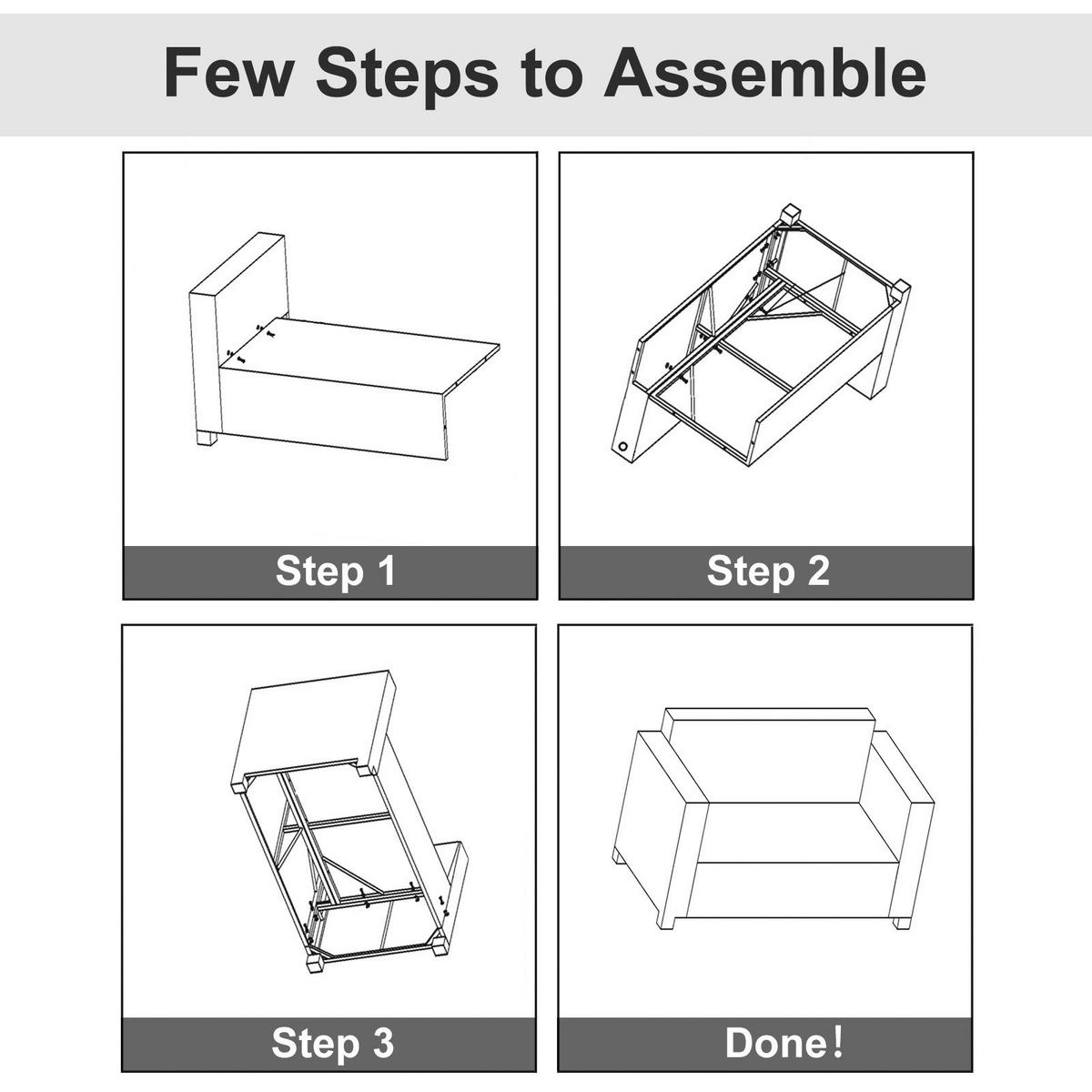 Outsunny Gartensofa grau Polyrattan B/H/L: ca. 70x130x80 cm Rattan_Sofa - grau (80,00/70,00/130,00cm) - Outsunny