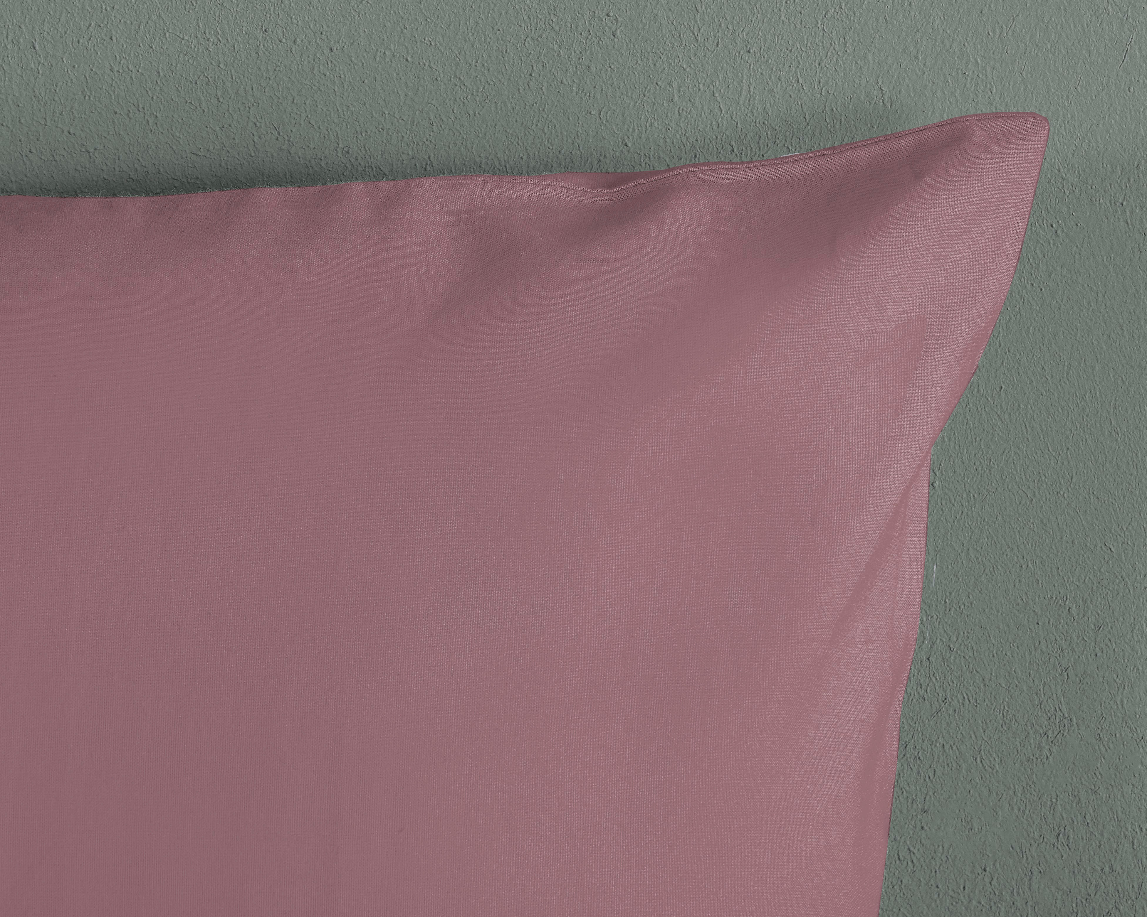 Thumbnail - Baumwoll Bettwäsche Satin puderrosa Baumwolle B/L: ca. 135x200 cm