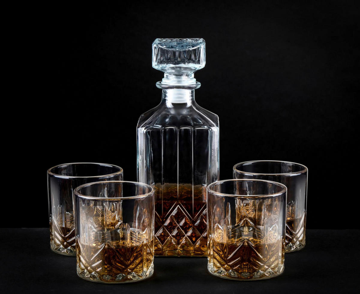 Whiskey Gläser transparent Whiskeygläserset_5tlg. - transparent