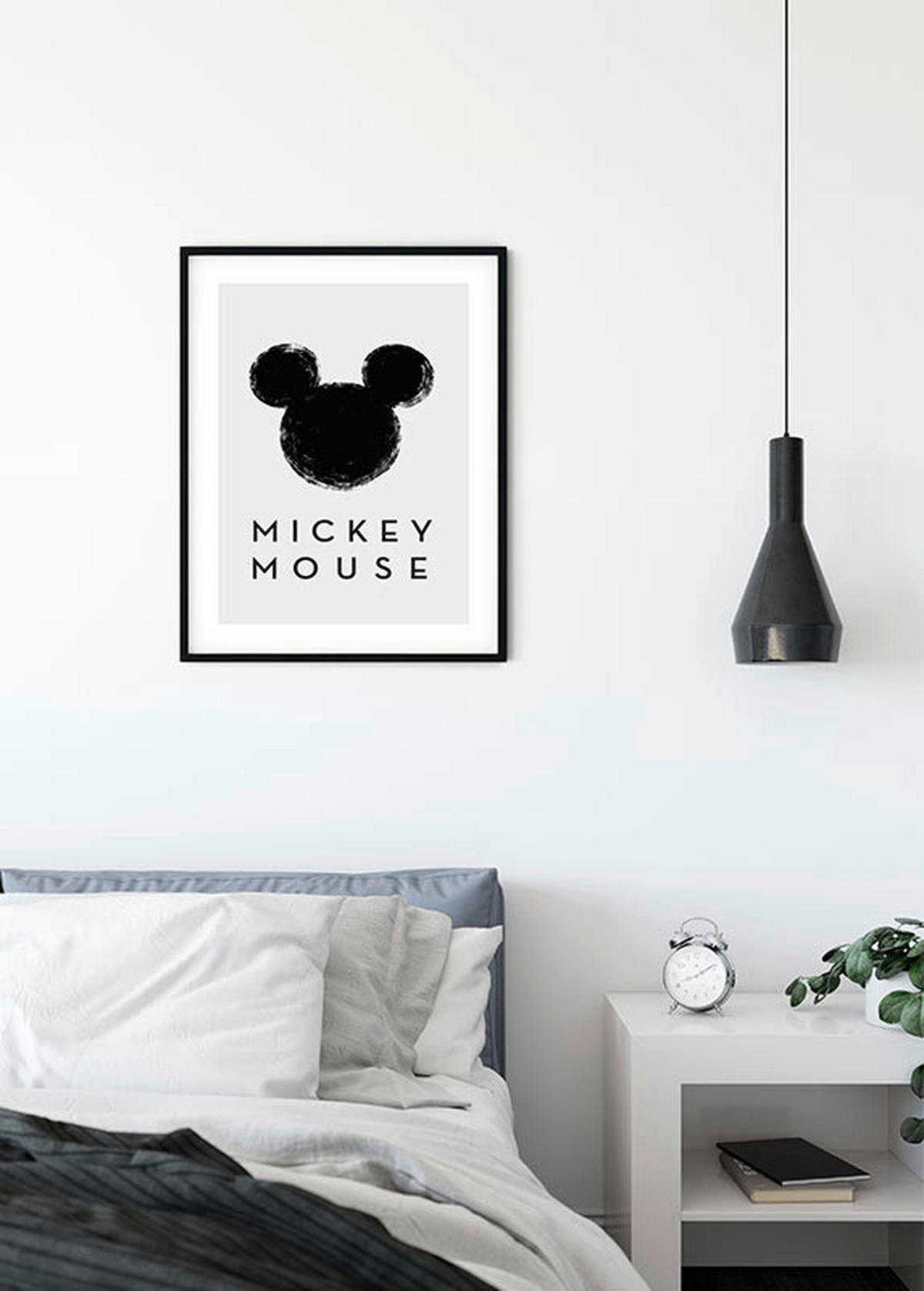 Komar Poster Mickey Mouse Silhouette Disney B/L: ca. 30x40 cm Mickey Mouse Silhouette - (30,00/40,00cm) - Komar