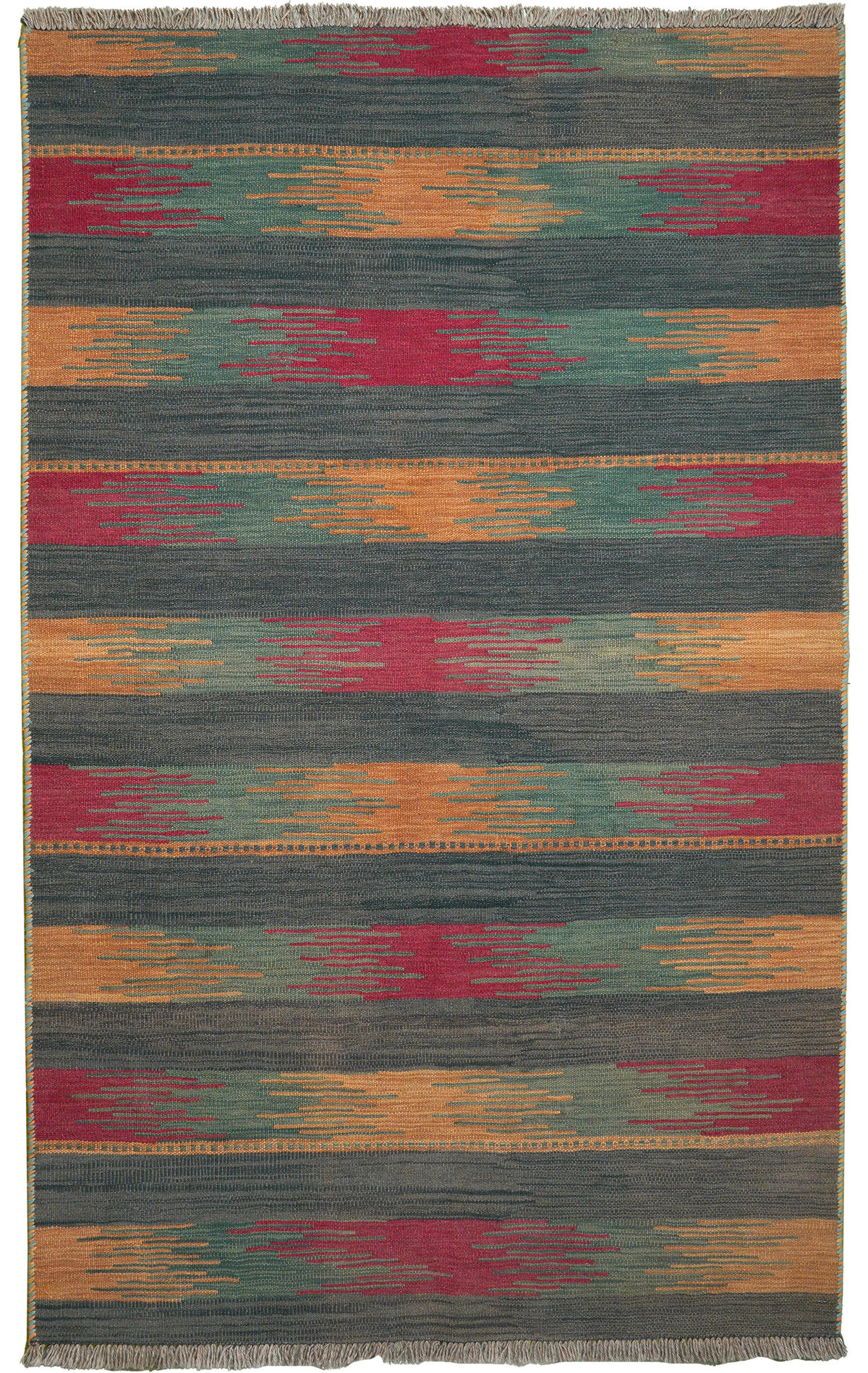 PersaTepp Teppich Kelim Gashgai multicolor B/L: ca. 117x192 cm Kelim Gashgai - multicolor (117,00/192,00cm) - PersaTepp