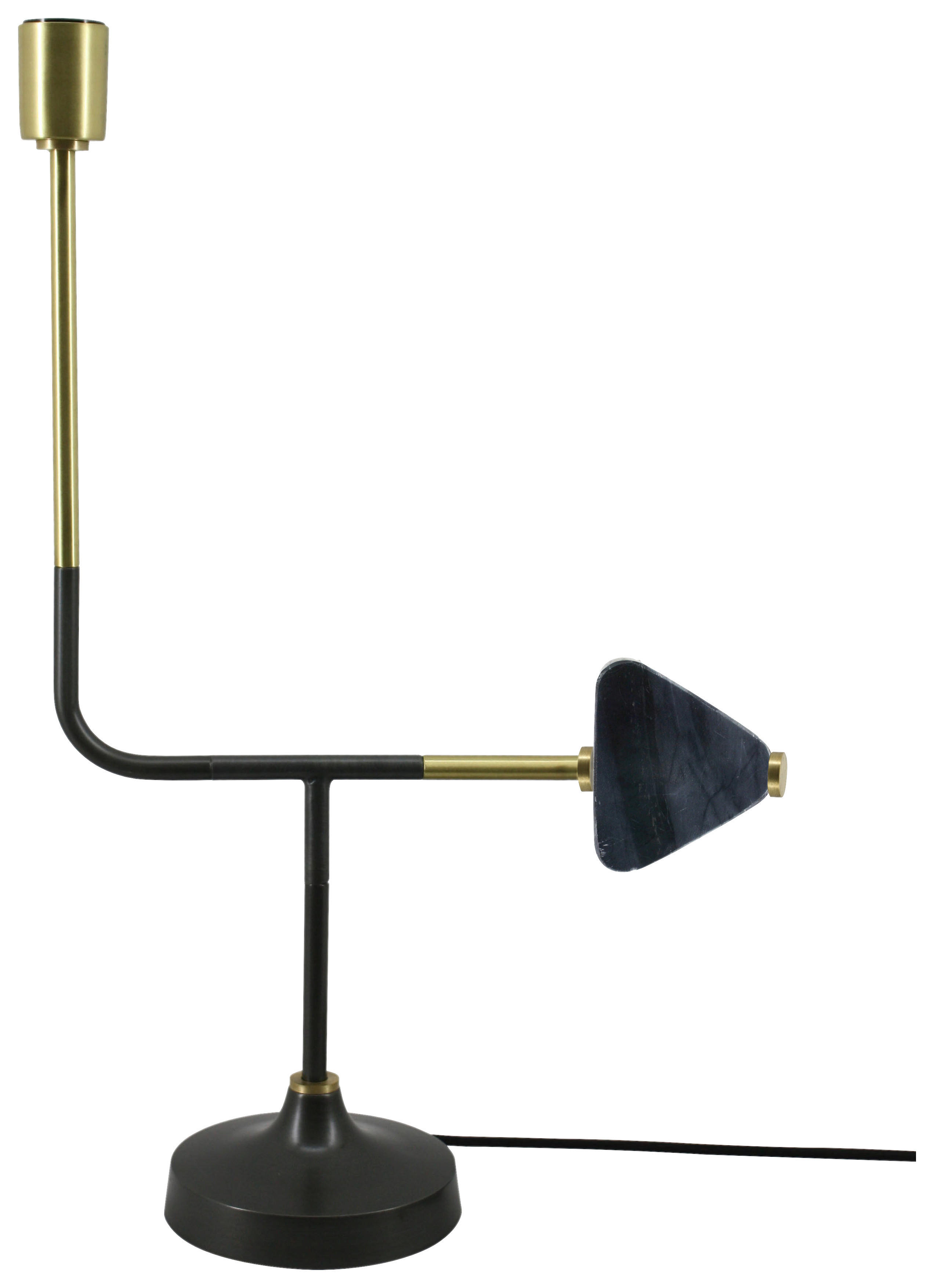 Kayoom Tischleuchte Tischleuchte_Casey 287 schwarz gold B/H/T/L: ca. 18x49x18x49 cm E27 1 Brennstellen Casey 287 - gold/schwarz (49,00/18,00/49,00cm) - Kayoom