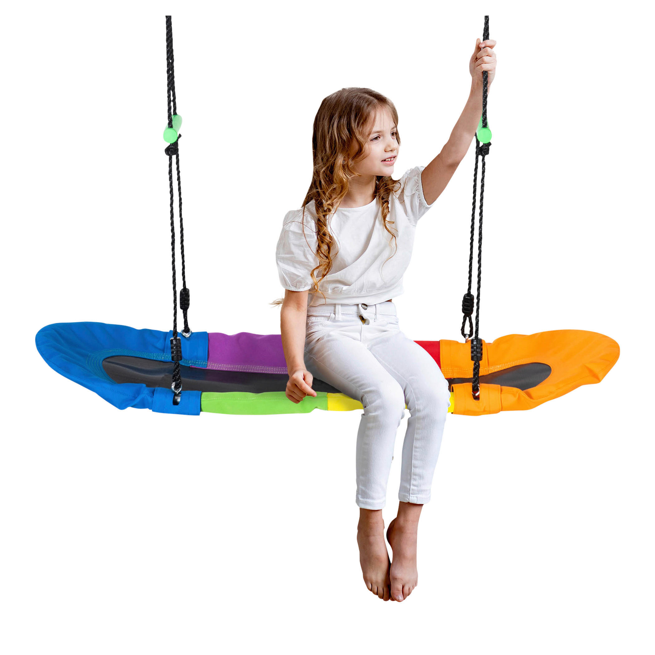 Outsunny Schaukel bunt B/H/L: ca. 45x120x160 cm Kinderschaukel - bunt (160,00/45,00/120,00cm) - Outsunny