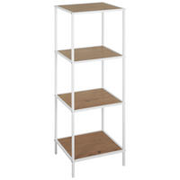 Standregal Sensation weiß Eiche Nachbildung B/H/T: ca. 37x118x33 cm Sensation - Eiche/weiß (37,00/118,00/33,00cm)