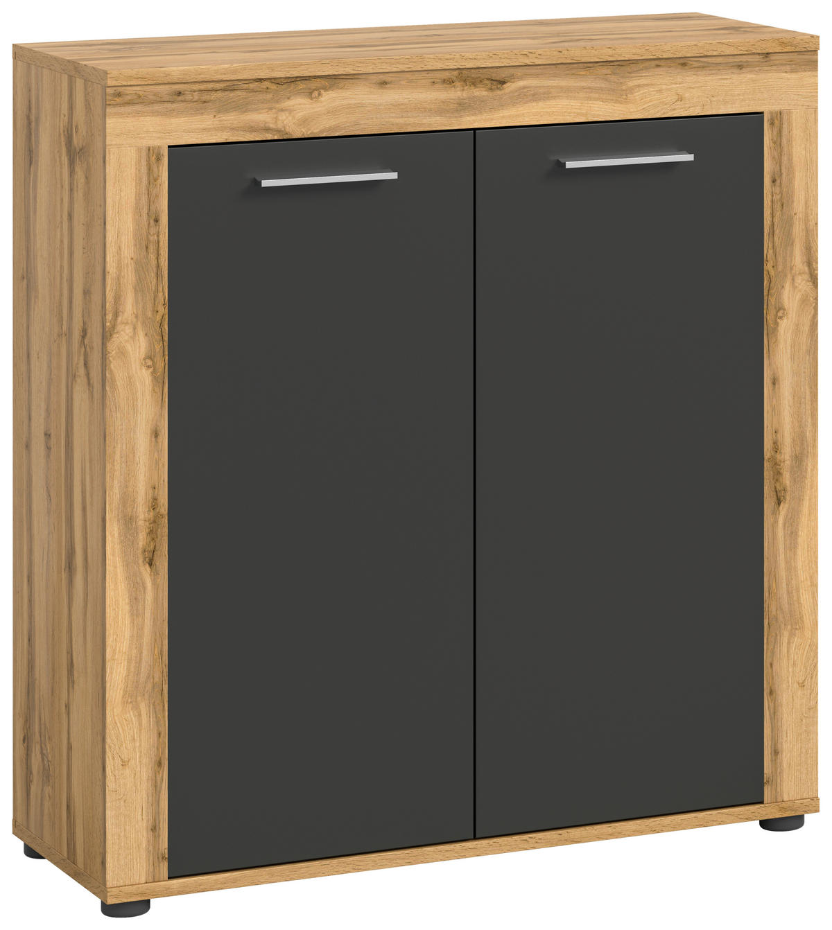 Highboard Jam Eiche Wotan Nachbildung grau B/H/T: ca. 80x88x35 cm Jam - Eiche/grau (80,00/88,00/35,00cm) - xonox.home
