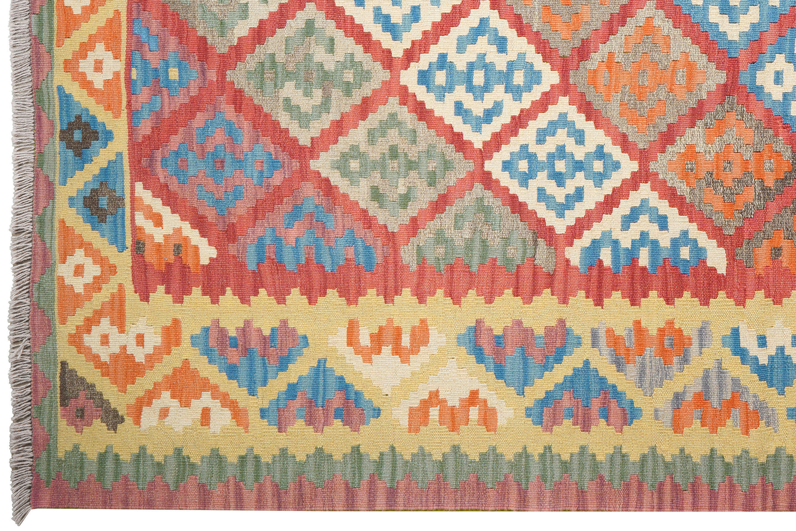 Thumbnail - PersaTepp Teppich Kelim Gashgai gelb B/H/L: ca. 182x1x253 cm