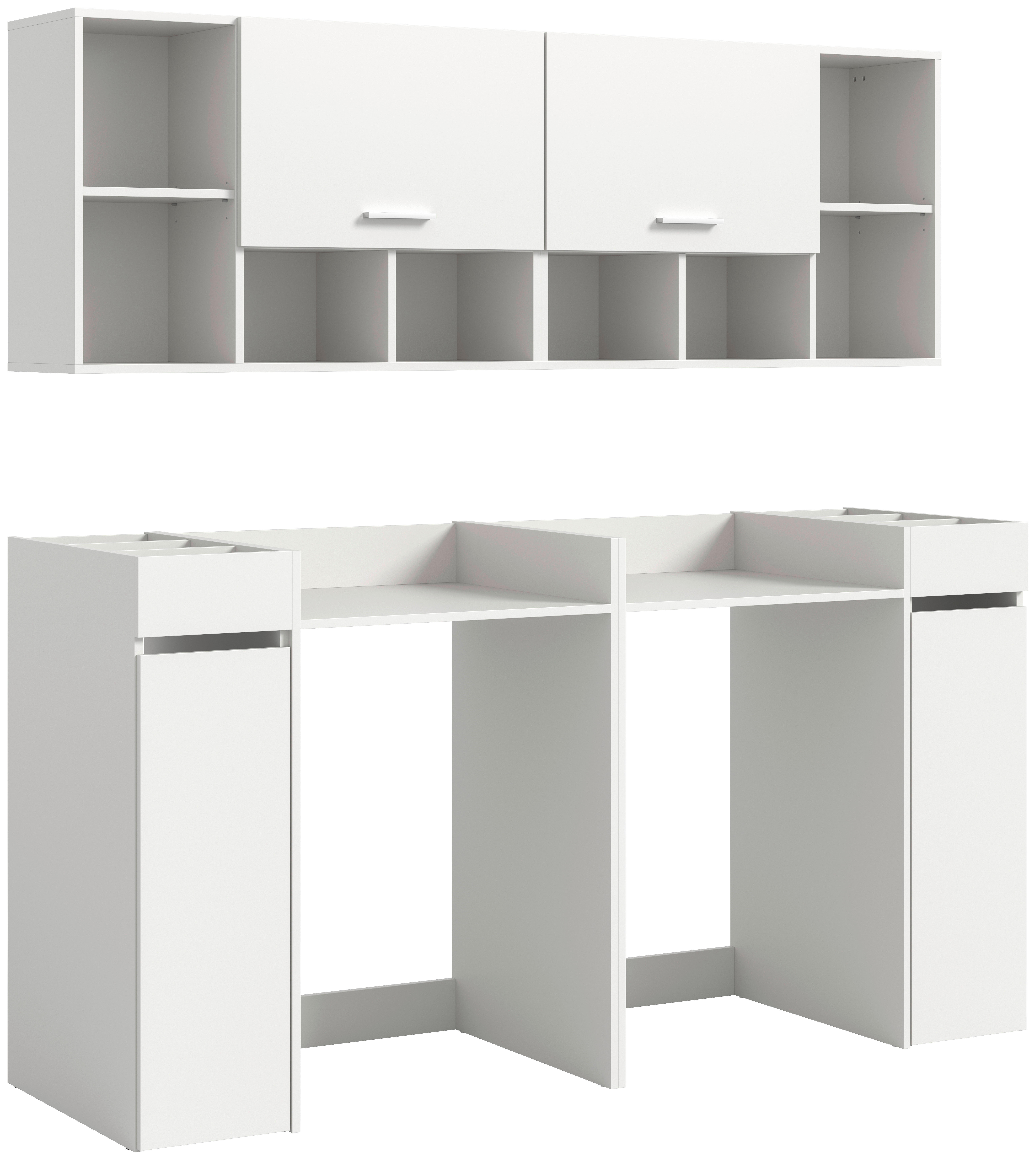 Waschmaschinenumbauschrank Free weiß B/H/T: ca. 190x195x60 cm Free - weiß (190,00/195,00/60,00cm) - xonox.home