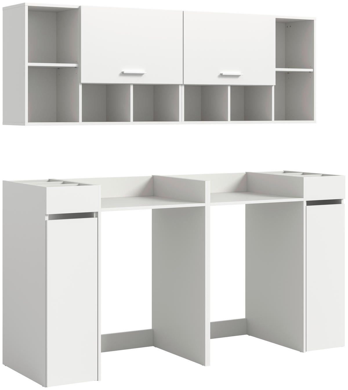Waschmaschinenumbauschrank Free weiß B/H/T: ca. 190x195x60 cm Free - weiß (190,00/195,00/60,00cm) - xonox.home