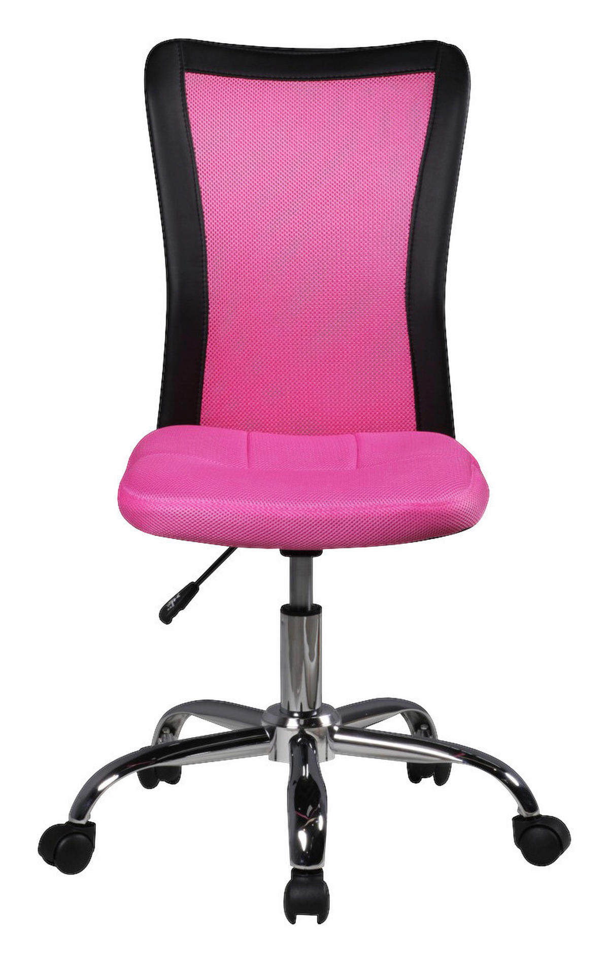 Drehstuhl pink Stoff Kinderschreibtischstuhl SALERNO - pink (60,00/100,00/60,00cm) - Amstyle