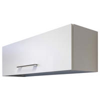 Hängeschrank Vita weiß matt B/H/T: ca. 100x32x32 cm Vita - weiß/Edelstahl (100,00/32,00/32,00cm) - Flex-Well