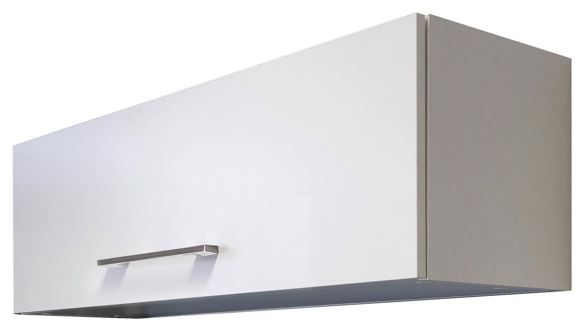 Hängeschrank Vita weiß matt B/H/T: ca. 100x32x32 cm Vita - weiß/Edelstahl (100,00/32,00/32,00cm) - Flex-Well