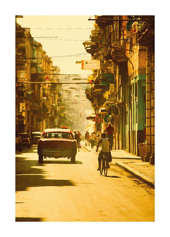 Komar Poster Cuba Streets Stadt B/L: ca. 50x70 cm günstig online kaufen