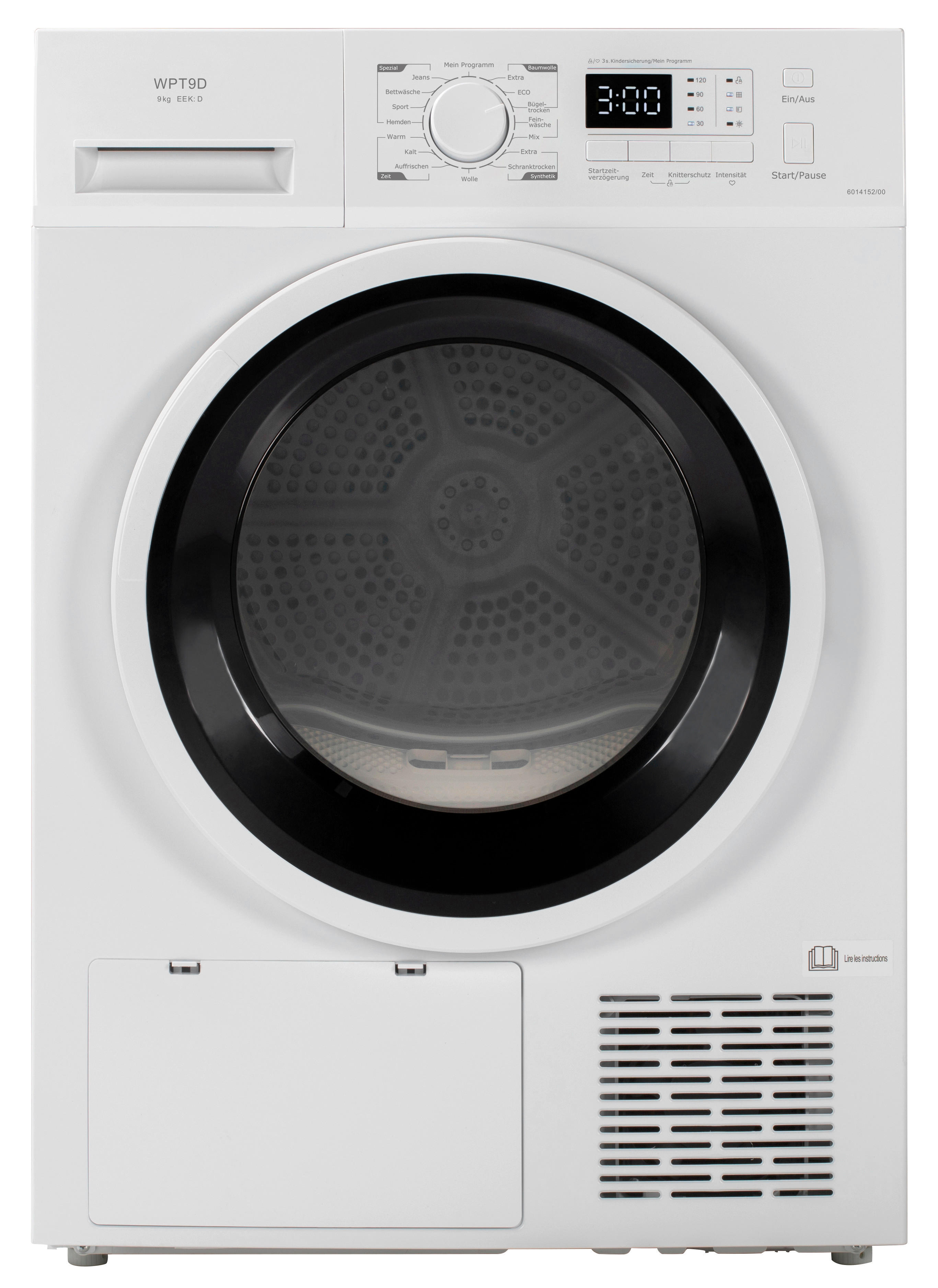 POCOline Wärmepumpentrockner weiß B/H/T: ca. 68x84,5x59,5 cm ca. 9 kg Wärmepumpentrockner WPT9DW16 - weiß (68,00/84,50/59,50cm) - POCOline