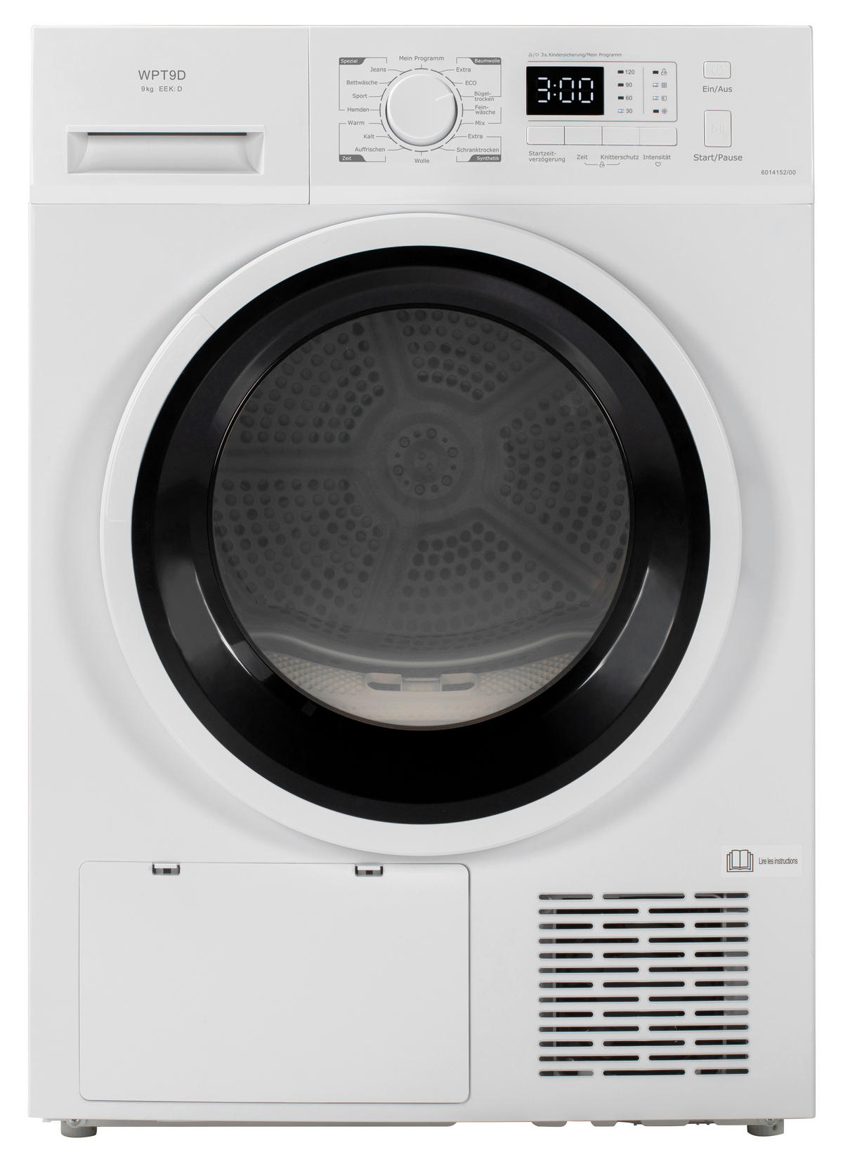 POCOline Wärmepumpentrockner WPT9DW16 weiß B/H/T: ca. 68x84,5x59,5 cm ca. 9 kg Wärmepumpentrockner WPT9DW16 - weiß (68,00/84,50/59,50cm) - POCOline