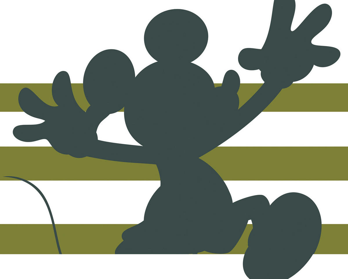 Komar Poster Mickey Shadow Disney B/L: ca. 40x50 cm Mickey Shadow - (40,00/50,00cm) - Komar