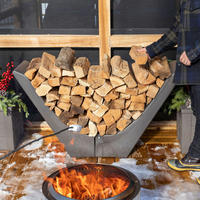Step2 Holzkorb grau Kunststoff B/H/L: ca. 129x76x38 cm Holzkorb_für_Kaminholz - grau (38,00/129,00/76,00cm) - Step2
