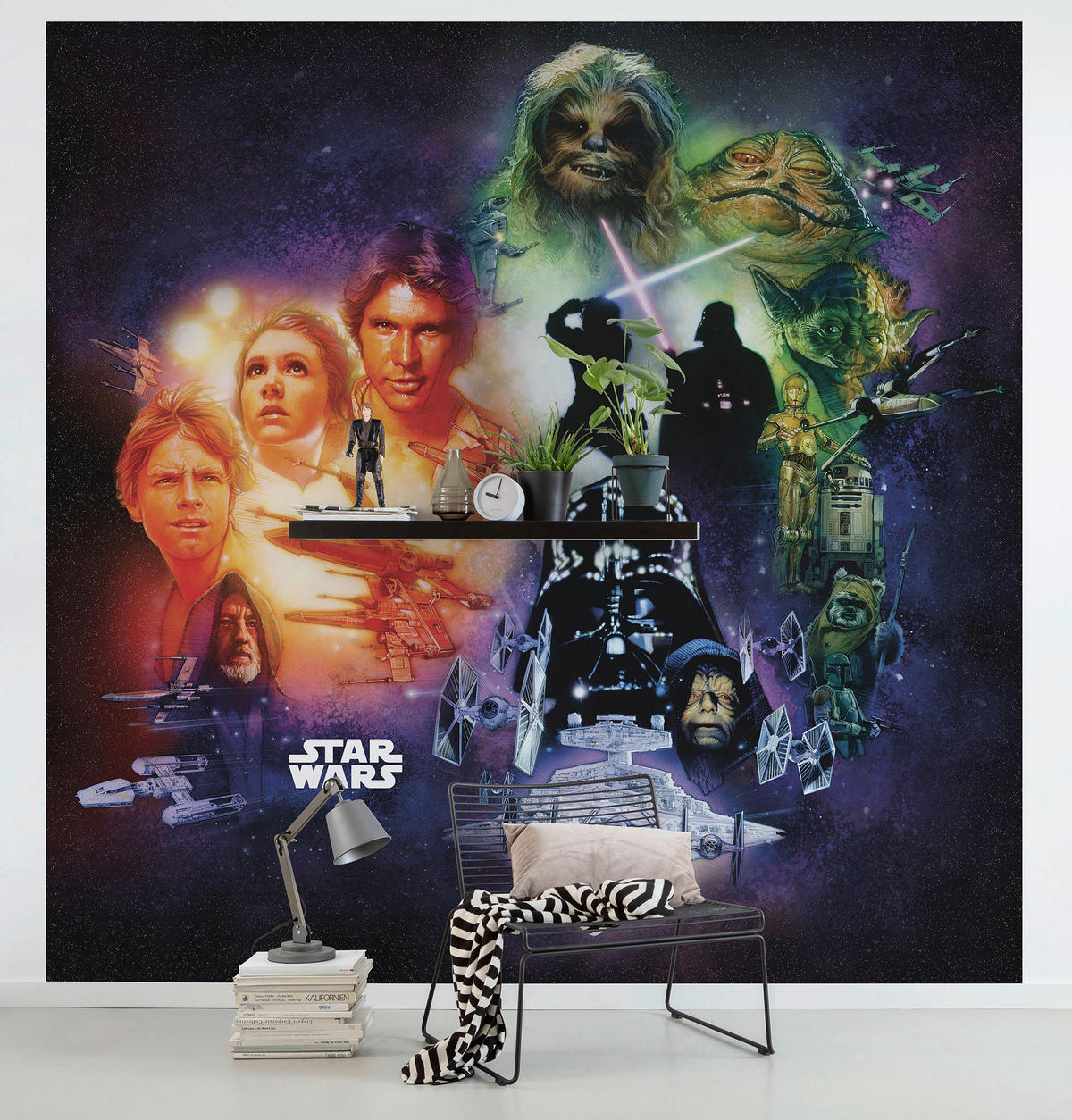 Komar Fototapete Star Wars Poster Collage B/H: ca. 250x250 cm ▷ online bei  POCO kaufen