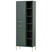 Hochschrank Kent waldgrün B/H/T: ca. 67,1x183,4x33,1 cm Kent - waldgrün (67,10/183,40/33,10cm) - Möbelpartner