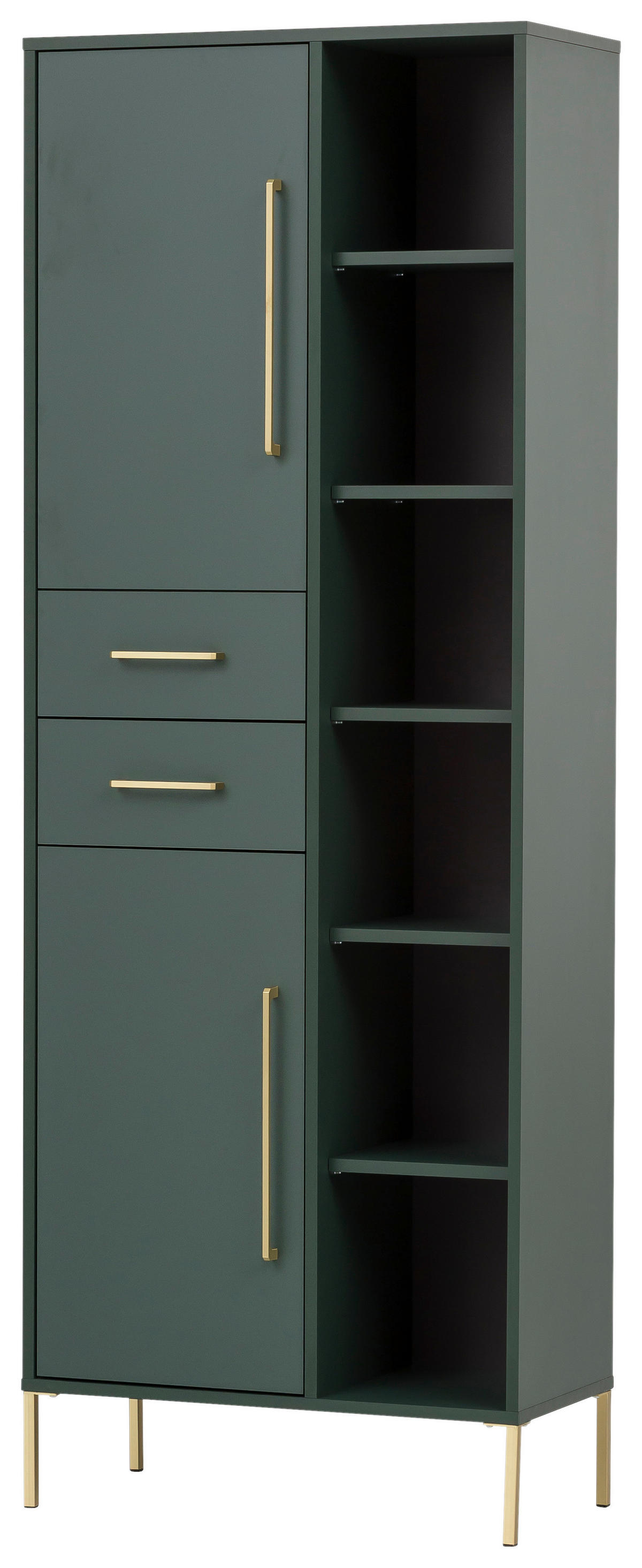 Hochschrank Kent waldgrün B/H/T: ca. 67,1x183,4x33,1 cm Kent - waldgrün (67,10/183,40/33,10cm) - Möbelpartner