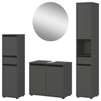 Badezimmer-Set 9931-547 Graphit B/H/T: ca. 156x190x34 cm 9931-547 - Graphit (156,00/190,00/34,00cm) - Germania