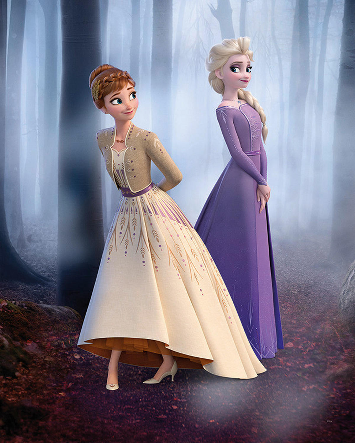 Komar Poster Frozen Wood Walk Disney B/L: ca. 40x50 cm Frozen Wood Walk - (40,00/50,00cm) - Komar