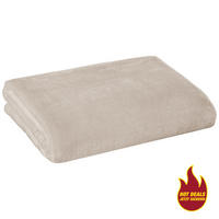 Flanelldecke Flanelldecke 140x200 beige - beige (140,00/200,00cm) - POCOline
