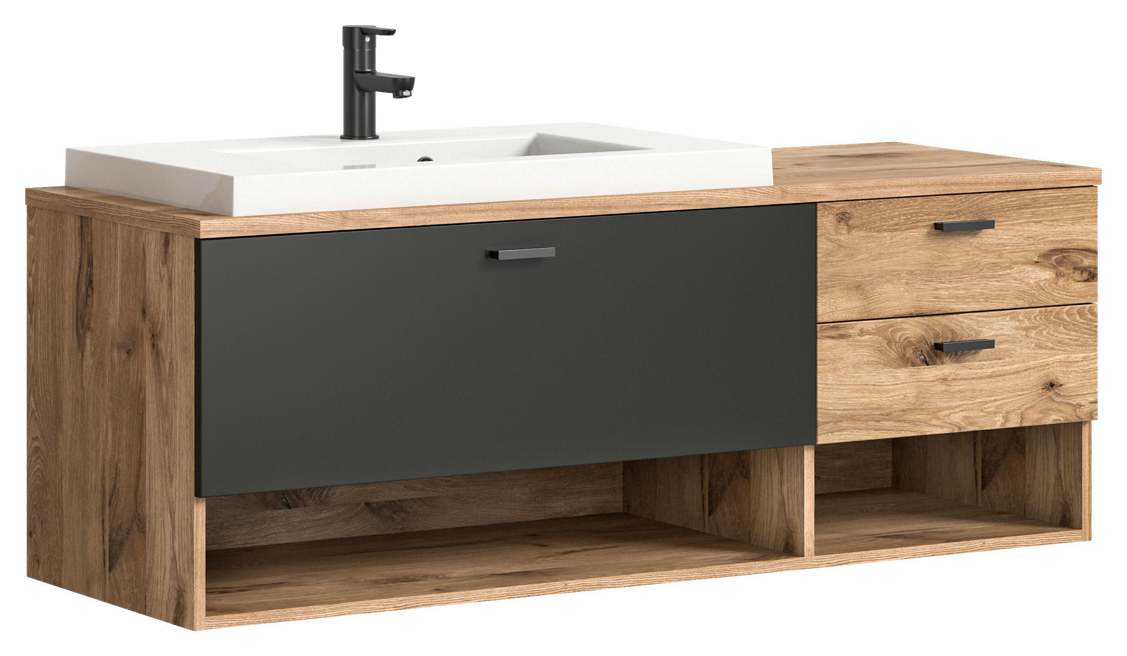 Waschbeckenunterschrank GRADO B/H/T: ca. 140x50x48 cm GRADO - (140,00/50,00/48,00cm) - xonox.home