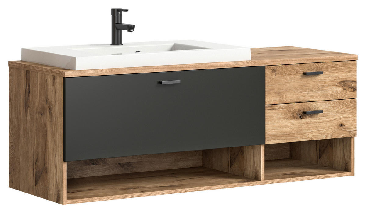 Waschbeckenunterschrank GRADO B/H/T: ca. 140x50x48 cm GRADO - (140,00/50,00/48,00cm) - xonox.home