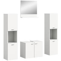 Badezimmer-Set BOSTON weiß B/H/T: ca. 137x186x33 cm BOSTON - weiß (137,00/186,00/33,00cm) - xonox.home
