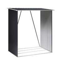 HOGGAR Feuerholzschrank Lerum anthrazit B/H/L: ca. 83x154x166 cm Lerum - anthrazit (166,00/83,00/154,00cm) - HOGGAR