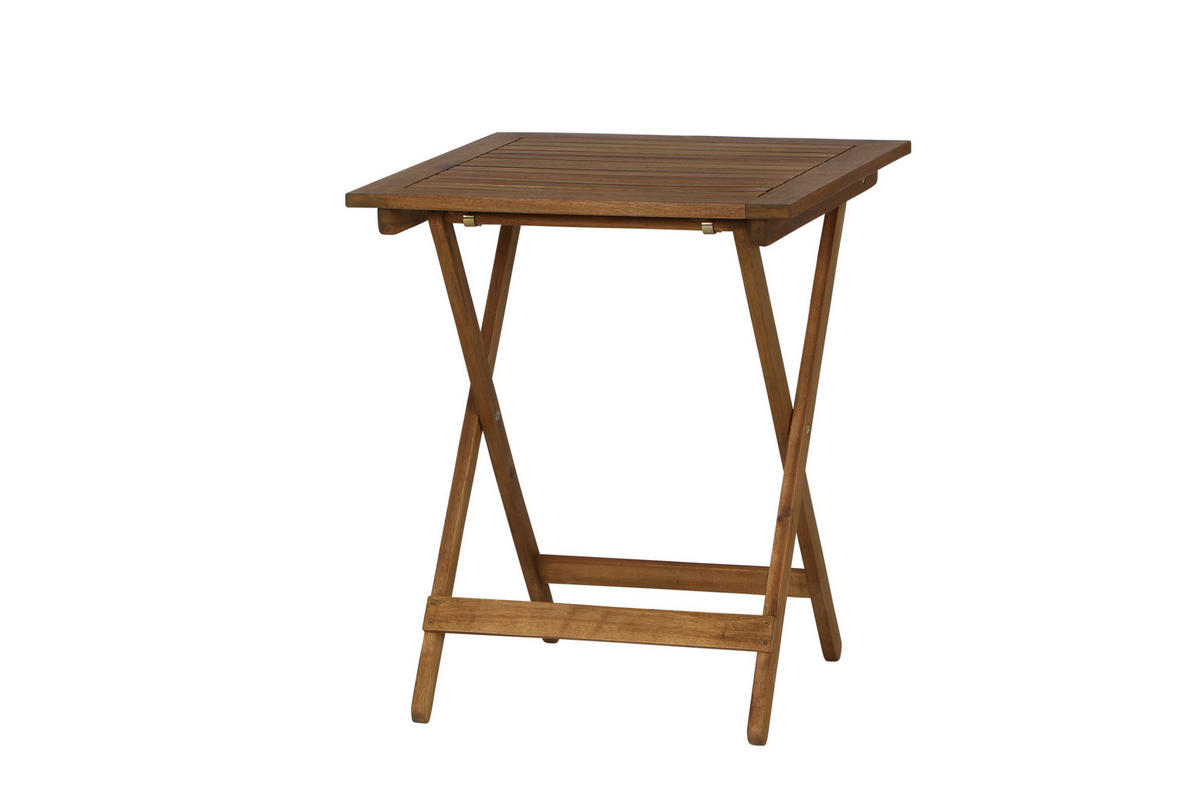 Gardamo Gartenmöbelauflage ALMERIA braun Akazie B/H/L: ca. 60x72x60 cm ALMERIA - braun (60,00/60,00/72,00cm) - Gardamo