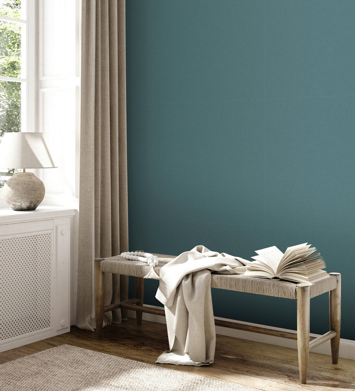 A.S.Creation Vliestapete Attractive 2 Uni blau B/L: ca. 53x1005 cm Attractive 2 - blau (53,00/1005,00cm) - A.S.Creation